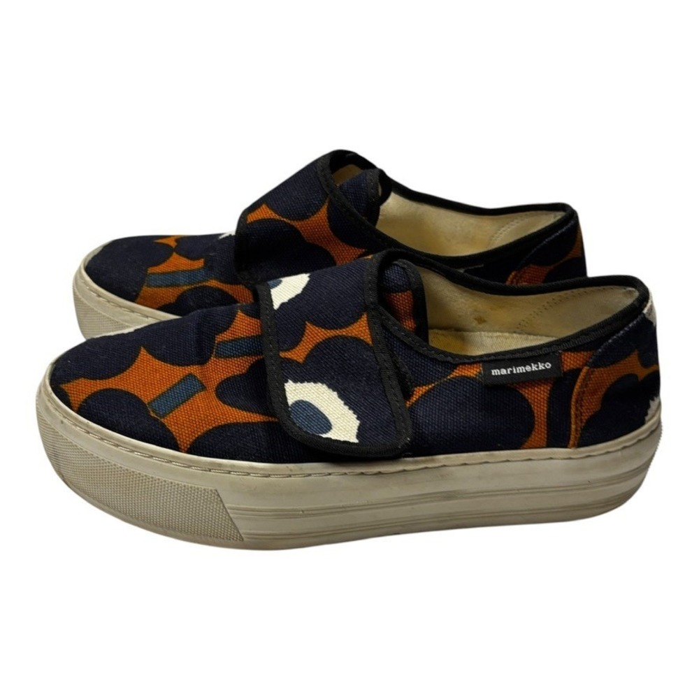 Marimekko Women's Slip On Canvas Sneakers Floral Women's Sz 37